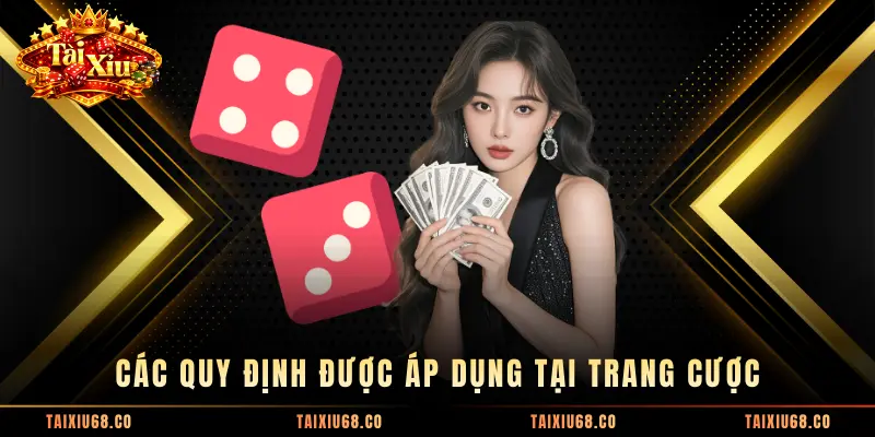 Các quy định được áp dụng tại trang cược